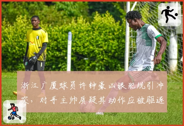 浙江广厦球员许钟豪凶狠犯规引冲突，对手主帅质疑其动作应被驱逐